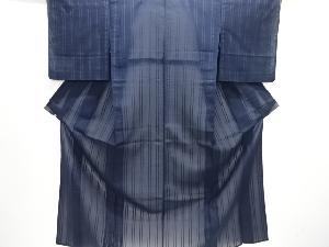 大正ロマン　紗縞織り出し着物